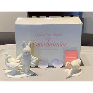 GOOSEY‎ GOOSEY & GANDER  Springtime Stories Snowbunnies DEPT 56